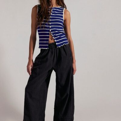 Day's End Linen Pull-On Pants