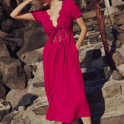 All You Need Is Lace Midi Dress